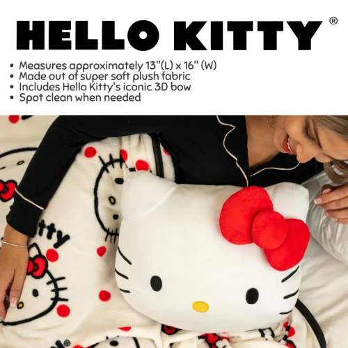 Franco Bedding Super Soft Plush Decorative Throw Pillow (Official Licensed Product), 16″ Inch, Hello Kitty - Image 4